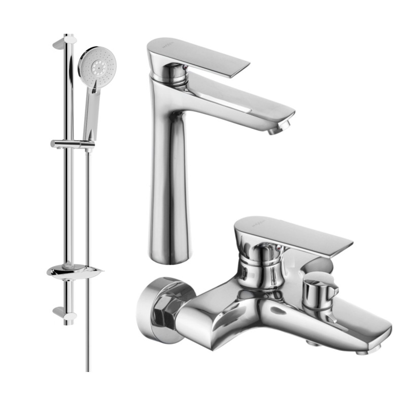 Mexen Axel DB40 vanni komplekt, kroom - 73813DB40-00