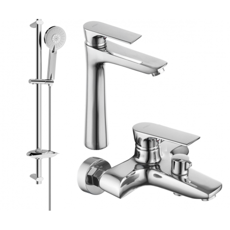 Mexen Axel DB40 conjunto de baño, cromo - 73813DB40-00