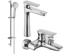 Mexen Axel DB40 conjunto de baño, cromo - 73813DB40-00