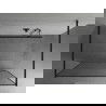 Mexen Kioto vrijstaande douchewand 150 x 200 cm, zwart frame 8 mm, zwart - 800-150-002-70-70
