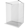 Mexen Kioto paroi de douche autoportante 180 x 200 cm, transparent 8 mm, noir - 800-180-002-70-00
