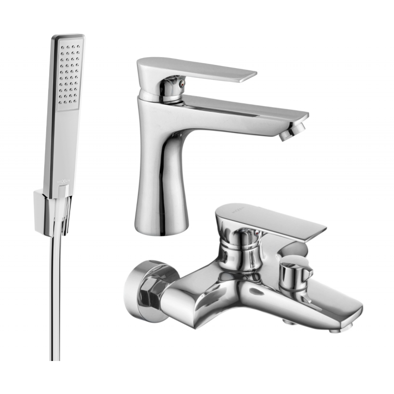 Mexen Axel R72 conjunto de banho, cromado - 73803R72-00