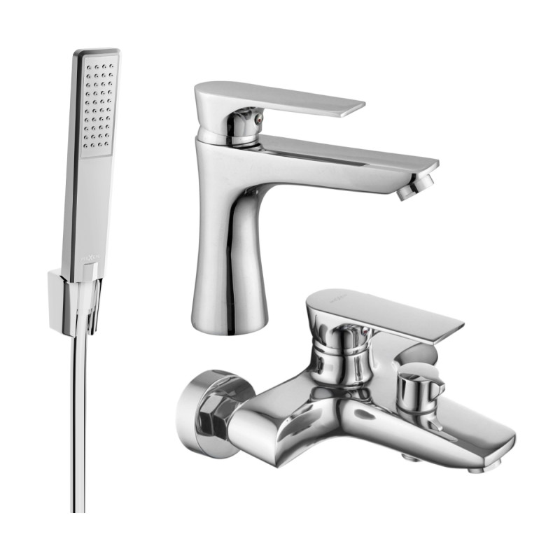 Mexen Axel R72 zestaw wannowy, chrom - 73803R72-00