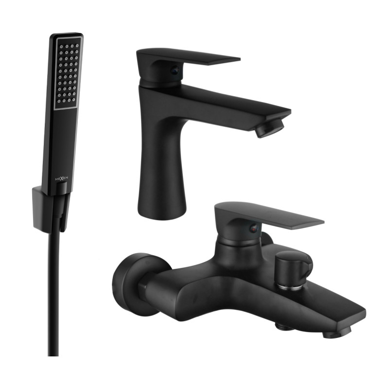 Mexen Axel R72 vannikomplekt, must - 73803R72-70
