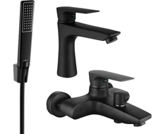 Mexen Axel R72 conjunto de bañera, negro - 73803R72-70