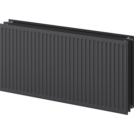 Mexen CH30 Hygienic Panel Radiator 500 x 1000 mm, Side Connection, 1297 W, Anthracite - W430H-050-100-66