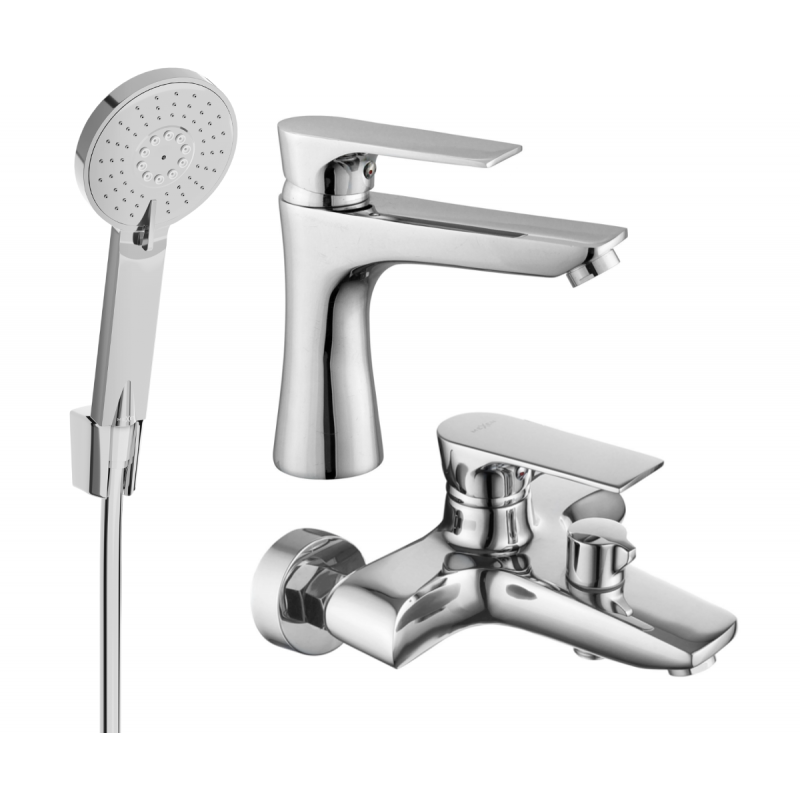 Mexen Axel R40 set da bagno, cromo - 73803R40-00