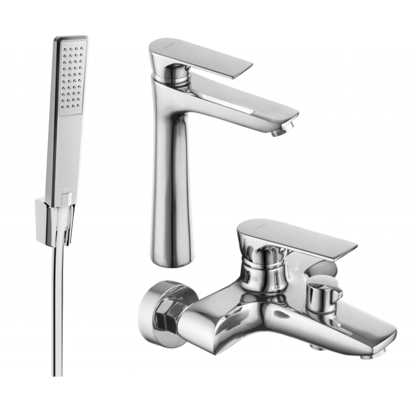 Mexen Axel R72 badkar set, krom - 73813R72-00