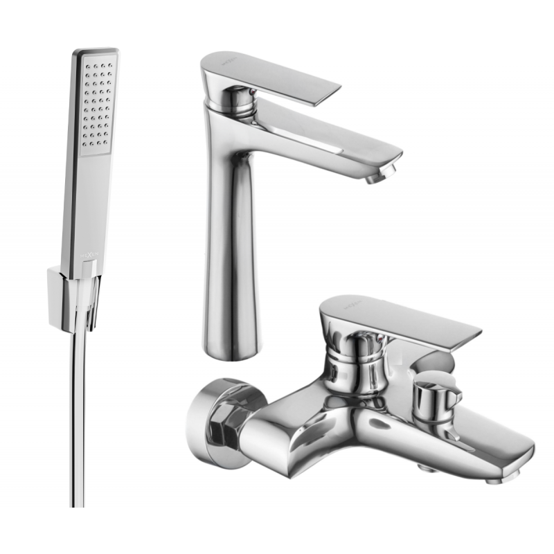 Mexen Axel R72 bath set, chrome - 73813R72-00