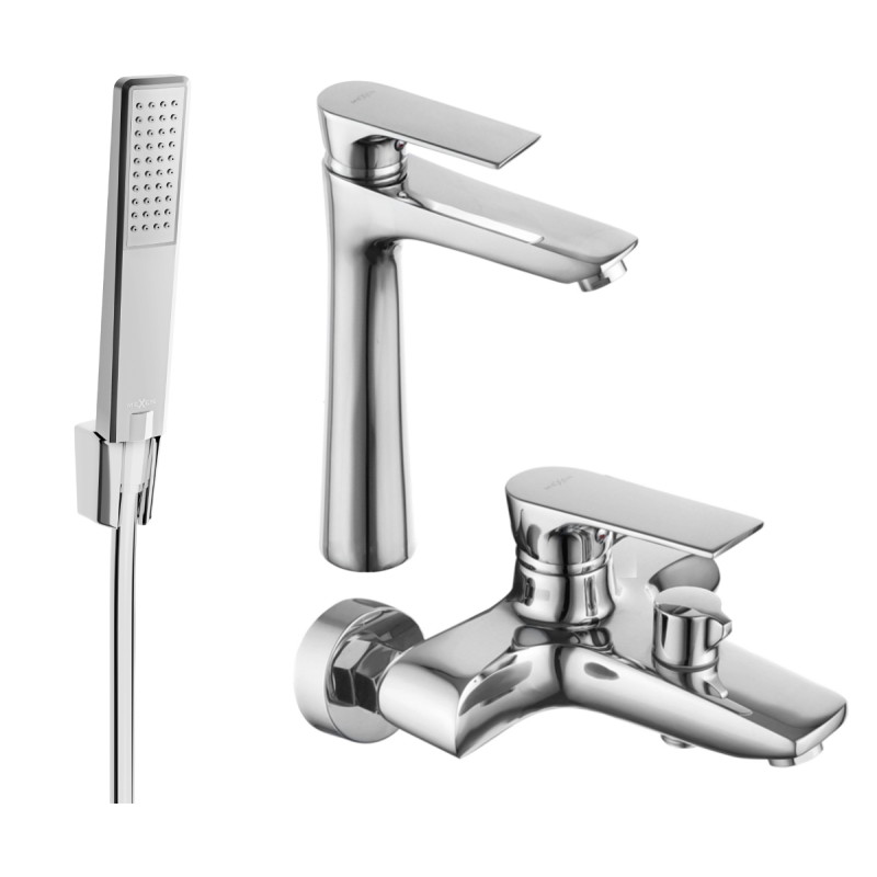 Mexen Axel R72 vannikomplekt, kroom - 73813R72-00
