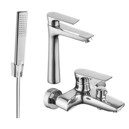 Mexen Axel R72 conjunto de baño, cromo - 73813R72-00
