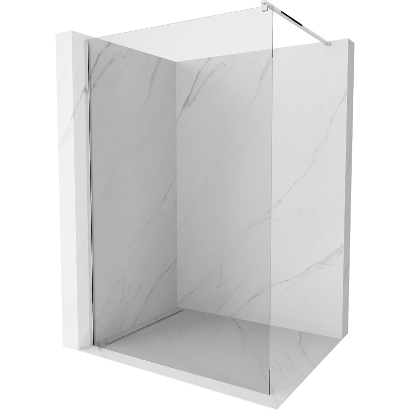 Mexen Kioto shower wall Walk-in 180 x 200 cm, transparent 8 mm, chrome - 800-180-101-01-00