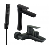 Mexen Axel R72 ensemble de baignoire, noir - 73813R72-70