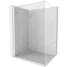 Mexen Kioto Walk-in Shower Screen 105 x 200 cm, Transparent 8 mm, White - 800-105-101-20-00