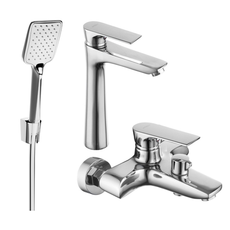 Mexen Axel R62 vannikomplekt, kroom - 73813R62-00