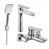 Mexen Axel R62 zestaw wannowy, chrom - 73813R62-00