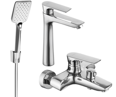 Mexen Axel R62 bath set, chrome - 73813R62-00