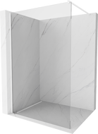 Mexen Kioto paroi de douche Walk-in 145 x 200 cm, transparente 8 mm, blanche - 800-145-101-20-00