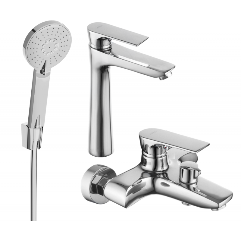 Mexen Axel R40 Badewannen-Set, Chrom - 73813R40-00