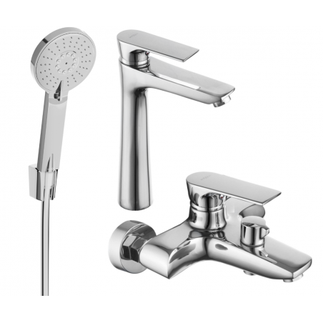 Mexen Axel R40 Bath Set, Chrome - 73813R40-00