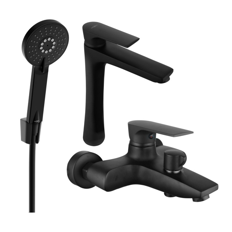 Mexen Axel R40 vannikomplekt, must - 73813R40-70