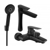 Mexen Axel R40 vannikomplekt, must - 73813R40-70