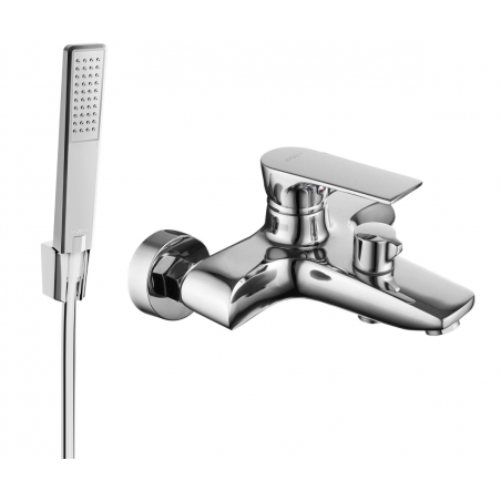 Mexen Axel R72 Bath Faucet with Shower Set, Chrome - 7383R72-00