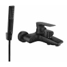 Mexen Axel R72 Badewannenarmatur mit Duschset, schwarz - 7383R72-70