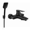Mexen Axel R62 grifo de bañera con conjunto de ducha, negro - 7383R62-70