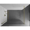 Mexen Kioto paroi de douche Walk-in 55 x 200 cm, transparent 8 mm, or - 800-055-101-50-00