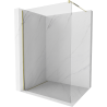 Mexen Kioto parete doccia Walk-in 85 x 200 cm, trasparente 8 mm, dorata - 800-085-101-50-00