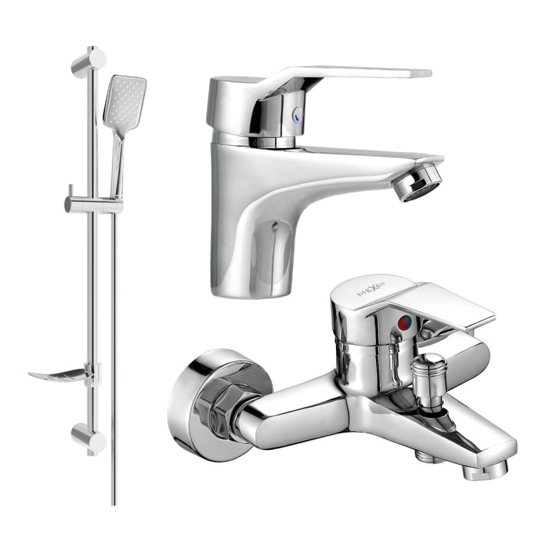 Mexen Caro DF72 vannikomplekt, kroom - 746603DF72-00