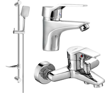 Mexen Caro DF72 Badewannenarmaturenset, Chrom - 746603DF72-00