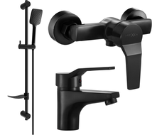Mexen Caro DF62 conjunto de ducha, negro - 746604DF62-70