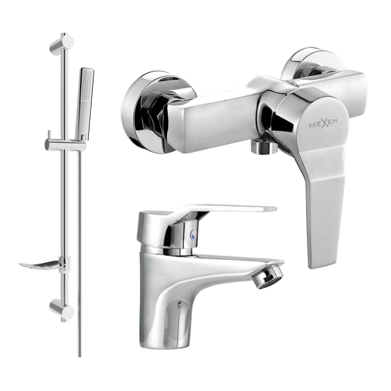 Mexen Caro DF72 dušikomplekt, kroom - 746604DF72-00