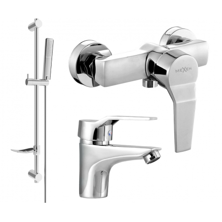 Mexen Caro DF72 Dusch-Set, Chrom - 746604DF72-00