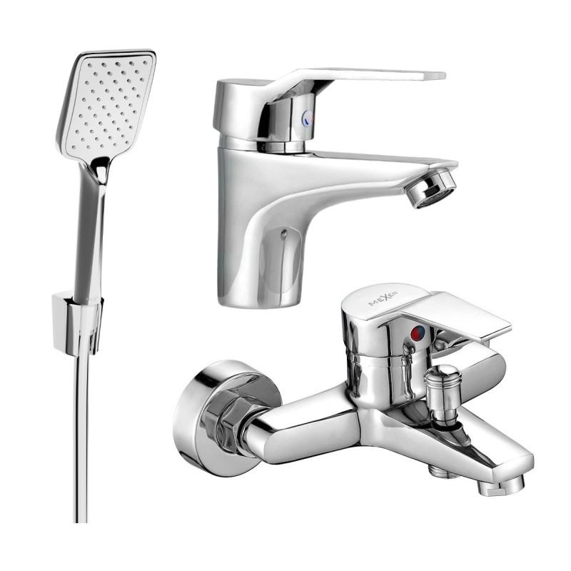Mexen Caro R62 vannikomplekt, kroom - 746603R62-00