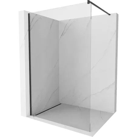 Mexen Kioto parete doccia Walk-in 170 x 200 cm, trasparente 8 mm, nero - 800-170-101-70-00