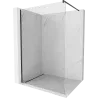 Mexen Kioto parete doccia Walk-in 170 x 200 cm, trasparente 8 mm, nero - 800-170-101-70-00