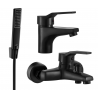 Mexen Caro R72 conjunto de baño, negro - 746603R72-70