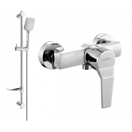 Mexen Caro DF62 Duscharmatur mit Duschset, Chrom - 74664DF62-00