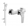 Mexen Caro DF62 douchekraan met doucheset, chroom - 74664DF62-00