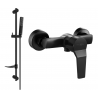 Mexen Caro DF72 grifo de ducha con kit de ducha, negro - 74664DF72-70