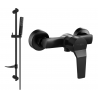 Mexen Caro DF72 shower tap with shower set, black - 74664DF72-70