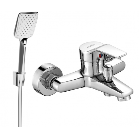 Mexen Caro R62 bathtub faucet with shower set, chrome - 74663R62-00