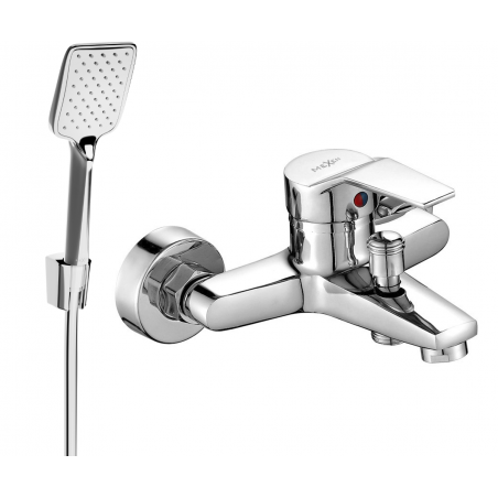 Mexen Caro R62 rubinetto da vasca con set doccia, cromo - 74663R62-00
