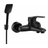 Mexen Caro R62 Bathtub Faucet with Shower Set, Black - 74663R62-70