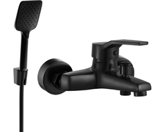 Mexen Caro R62 torneira de banheira com conjunto de chuveiro, preta - 74663R62-70