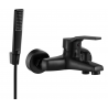 Mexen Caro R72 bathtub faucet with shower set, black - 74663R72-70