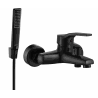 Mexen Caro R72 rubinetto da vasca con set doccia, nero - 74663R72-70